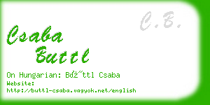 csaba buttl business card